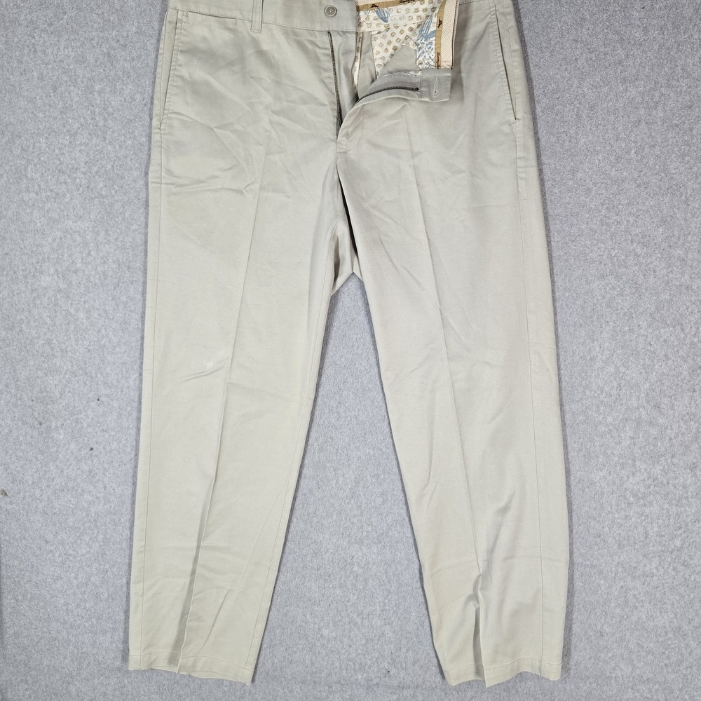 Tommy Bahama Men‎ Pants 35X32 Beige Chino Straight Mid Rise Pockets 30" Inseam